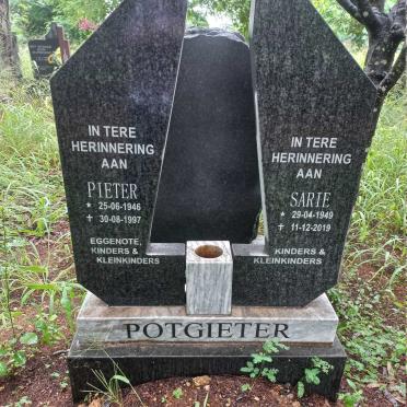 POTGIETER Pieter 1946-1997 & Sarie 1949-2019