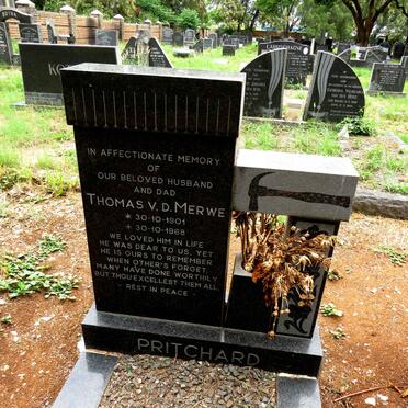 PRITCHARD Thomas van der Merwe 1901-1968