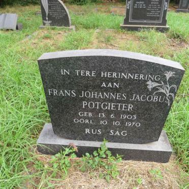 POTGIETER Frans Johannes Jacobus 1903-1970