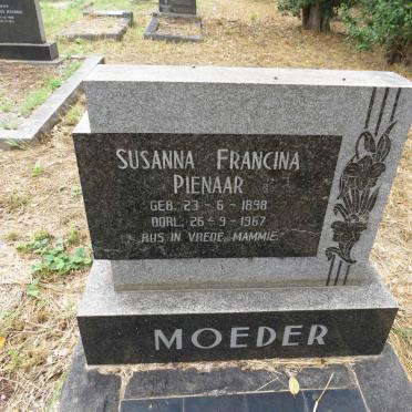 PIENAAR Susanna Francina 1898-1967