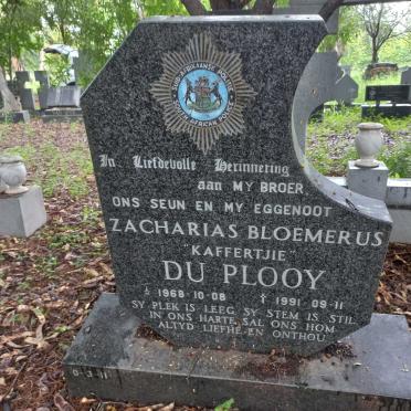 PLOOY Zacharias Bloemerus, du 1968-1991