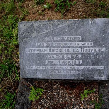 ROUVIERE Jeremiah Augus, de la 1869-1918