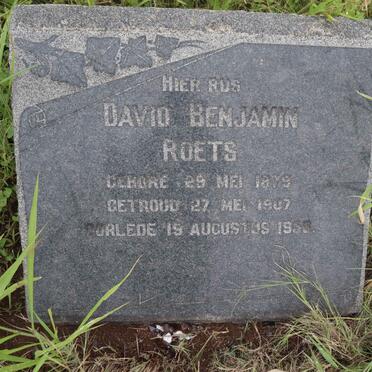ROETS David Benjamin 1879-1956