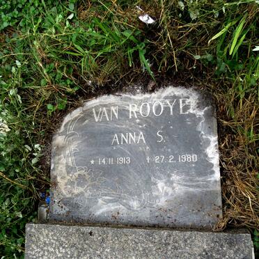 ROOYEN Anna S., van 1913-1980