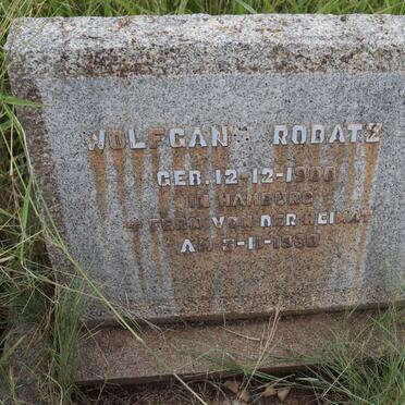 RODATZ Wolfgang 1900-1930