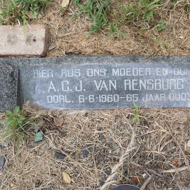 RENSBURG A.C.J, van -1960
