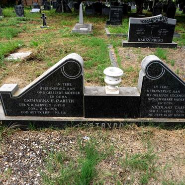 STRYDOM Nicolaas Casparus 1892-1969 & Catharina Elizabeth nee VAN DER MERWE 1910-1978