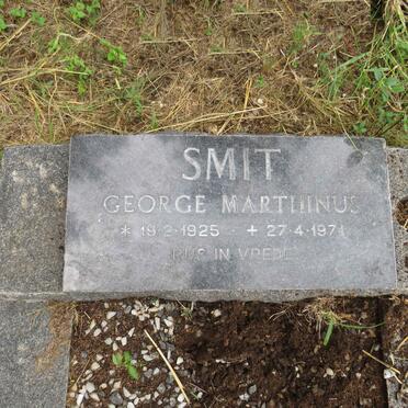 SMIT George Marthinus 1925-1974