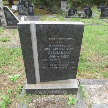 SWANEPOEL Gerhardus Johannes 1899-1971 