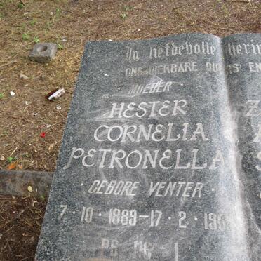 SMITH Zacharias Arnoldus Stephanus 1887-1960 & Hester Cornelia Petronella VENTER 1889-1961_3