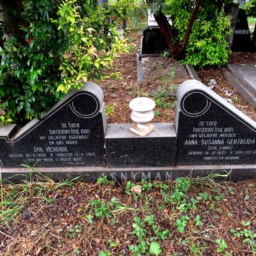SNYMAN Jan Hendrik 1890-1969 & Anna Susanna Gertruida LUBBE 1893-1984