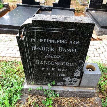 SASSENBERG Hendrik Daniel 1922-1969