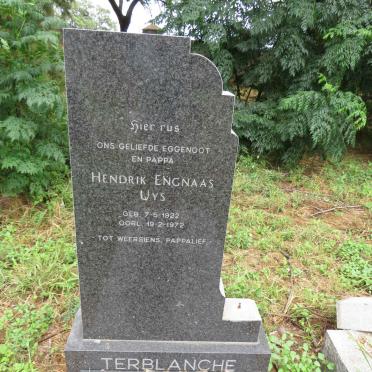 TERBLANCHE Hendrik Engnaas Uys 1922-1972