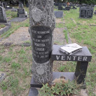 VENTER Martha Louisa 1888-1963