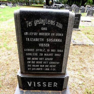 VISSER Elizabeth Susanna nee STOLZ 1888-1962