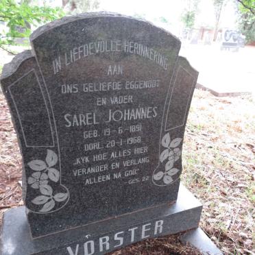 VORSTER Sarel Johannes 1891-1968