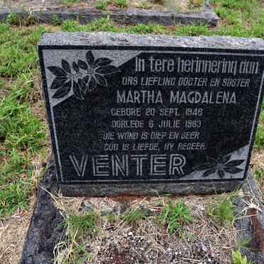 VENTER Martha Magdalena 1946-1983