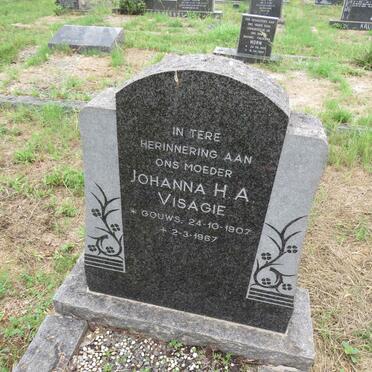 VISAGIE Johanna H.A. nee GOUWS 1907-1967