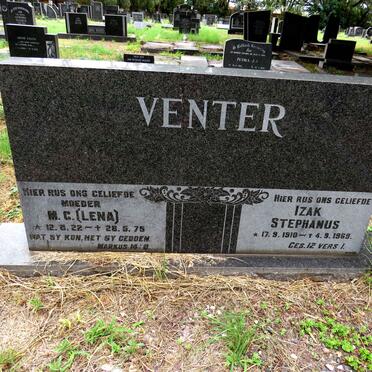 VENTER Izak Stephanus 1910-1969 & M.C. 1922-1975 