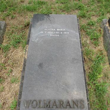 WOLMARANS Agatha Maria 1950-1978