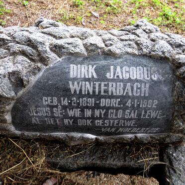 WINTERBACH Dirk Jacobus 1891-1962