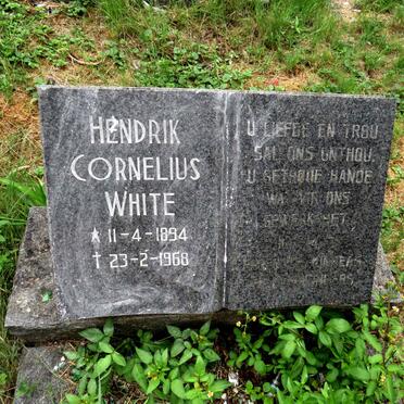 WHITE Hendrik Cornelius 1894-1968