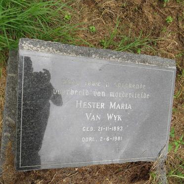 WYK Hester Maria, van 1893-1981