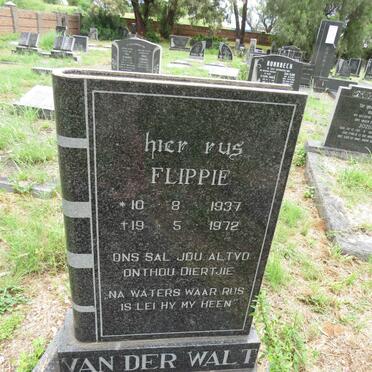 WALT Flippie, van der 1937-1972