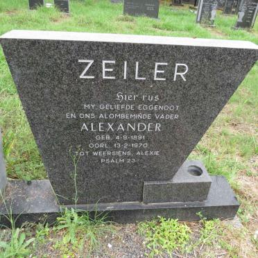 ZEILER Alexander 1891-1970 & Jessie Irene 1907-1982_1