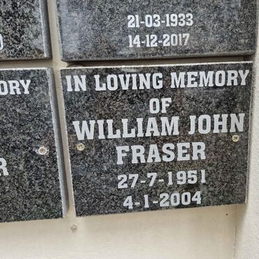 FRASER William John 1951-2004