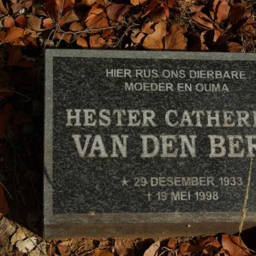 BERG Hester Catherina, van den 1933-1998