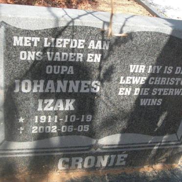 CRONJE Johannes Izak 1911-2002
