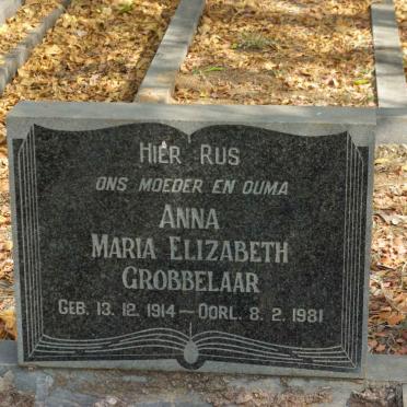 GROBBELAAR Anna Maria Elizabeth 1914-1981