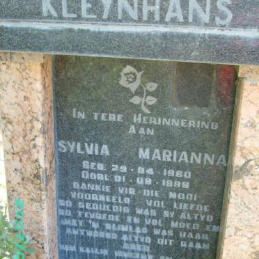 KLEYNHANS Sylvia Marianna 1960-1998