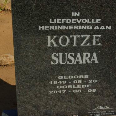 KOTZE Susara 1949-2017