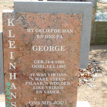 KLEINHANS George 1958-1997