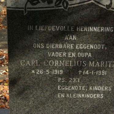 MARITZ Carl Cornelius 1919-1991