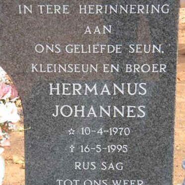 NIEWOUDT Hermanus Johannes 1970-1995