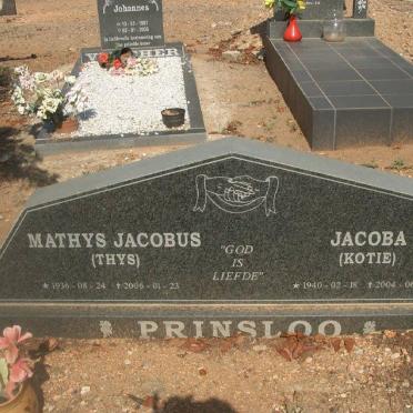 PRINSLOO Mathys Jacobus 1936-2006 &amp; Jacoba 1940-2004