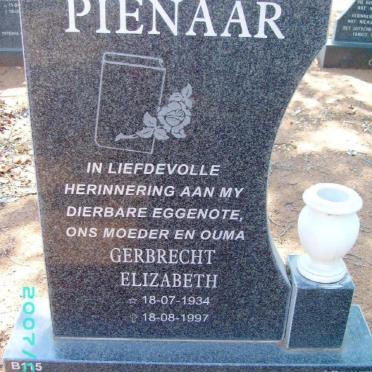 PIENAAR Gerbrecht Elizabeth 1934-1997