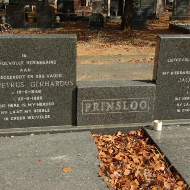 PRINSLOO Petrus Gerhardus 1946-1996 :: PRINSLOO Jaques Louw 1976-1996