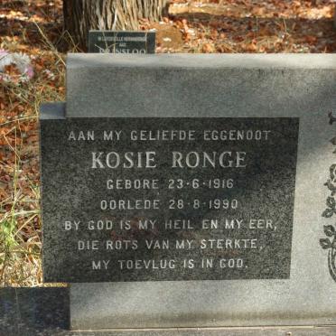 RONGE Kosie 1916-1990
