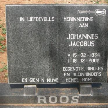 ROOS Johannes Jacobus 1934-2002