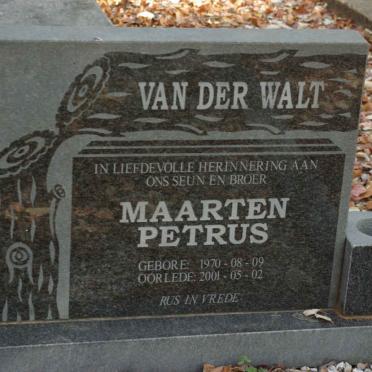WALT Maarten Petrus, van der 1970-2001