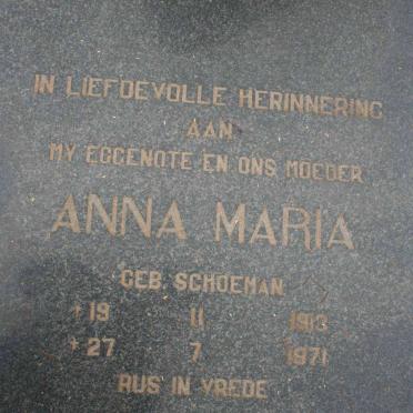 LANGE Johannes Hendrik, de 1906-19?? &amp;  Anna Maria SCHOEMAN 1913-1971