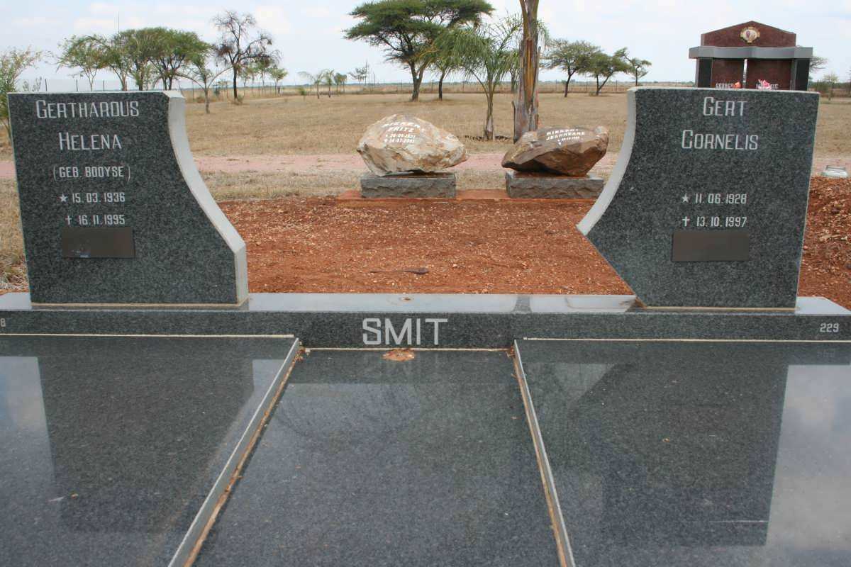SMIT Gert Cornelis 1928-1997 & Gerthardus Helena BOOYSE 1936-1995