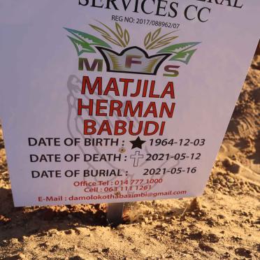 BABUDI Matjila Herman 1964-2021