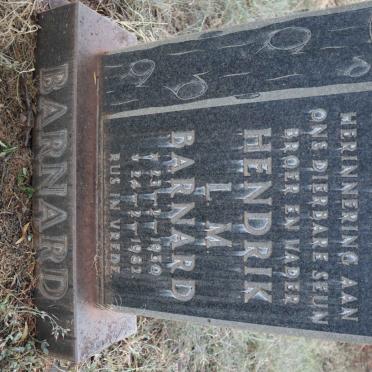 BARNARD Hendrik L.M. 1950-1982