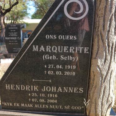 BOOTHA Hendrik Johannes 1916-2004 &amp; Marquerite SELBY 1919-2010