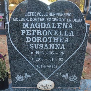 BEER Magdalena Petronella Dorothea Susanna, de 1966-2018